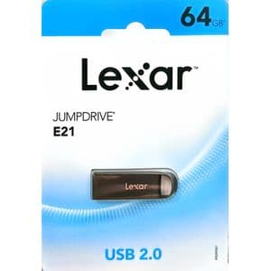 Lexar JumpDrive E21 64GB USB 2.0 Flash Drive