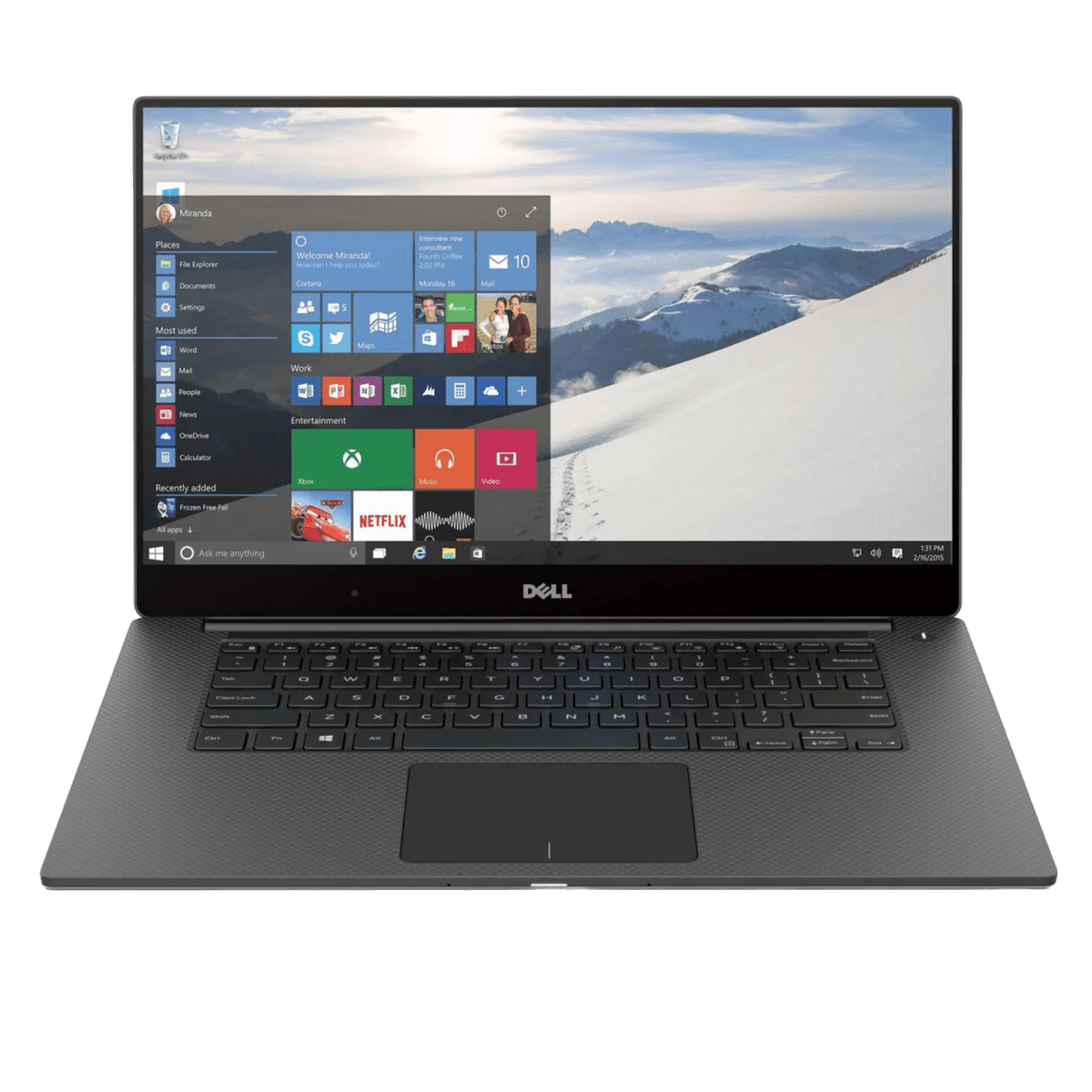 Dell XPS 15 9560- i7-7700HQ- 16GB Ram DDR4- 512GB SSD M.2- Nvidia GeForce GTX 1050 4GB-4k Touch Screens