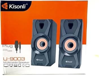 Kisonli U-9003 USB Stereo Speaker – 6W Compact Performance