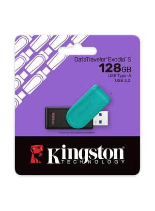Kingston DataTraveler Exodia S 128GB USB 3.2 Flash Drive
